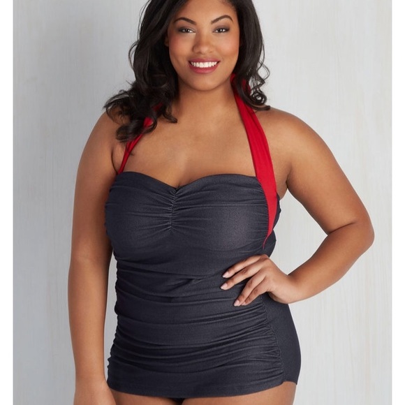 modcloth plus size swim